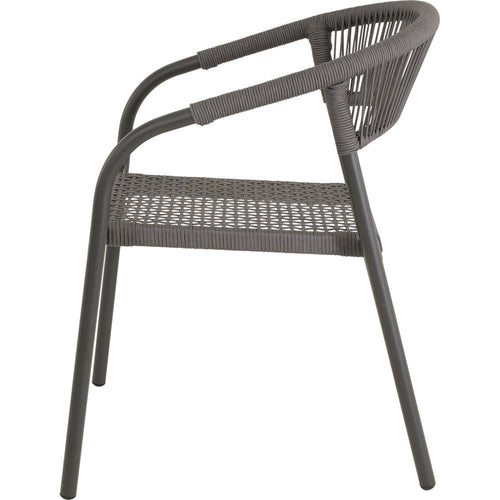 Lesli Living bistrostoel Nagano - grijs - 56x63x78cm