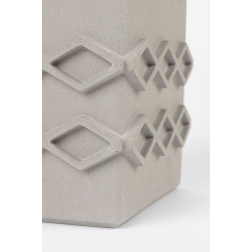 Zuiver Graphic Vaas Vierkant Grijs - vtwonen shop