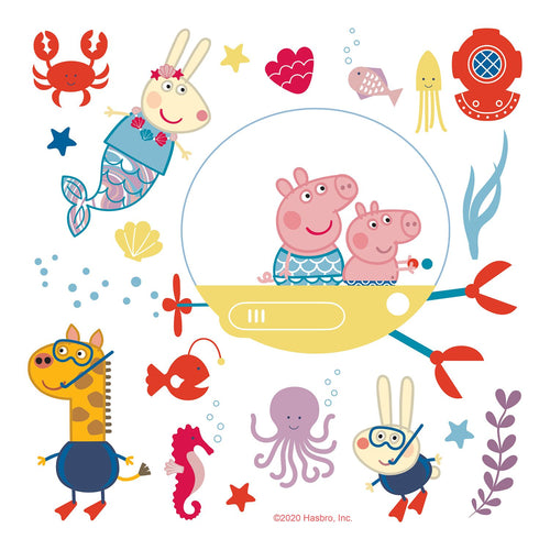 Sanders & Sanders muursticker Peppa Pig multicolor - 30 x 30 cm - 601338