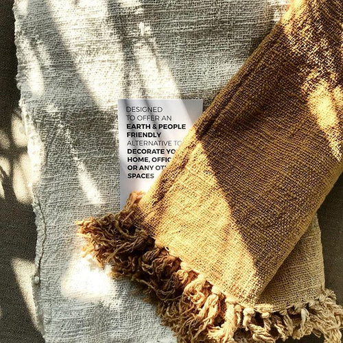 Originalhome plaid geel - 200x130 cm - vtwonen shop