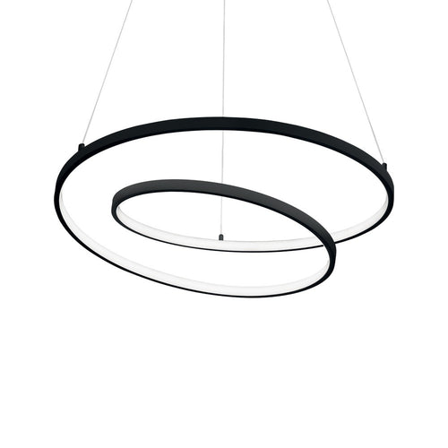 LED decoratieve Swirl geïntegreerde hanglamp zwart, 3000K