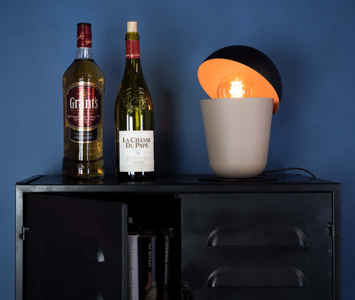 EGLO tafellamp Batabano - e27 - ø18 cm - zwart, zandkleur - vtwonen shop