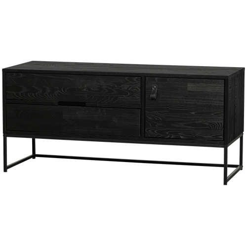 WOOOD tv-meubel Silas - Grenen - Blacknight - 55x120x44 - vtwonen shop