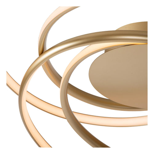 Lucide plafonnière SARDANA - Geïntegreerde LED - Mat Goud / Messing - vtwonen shop