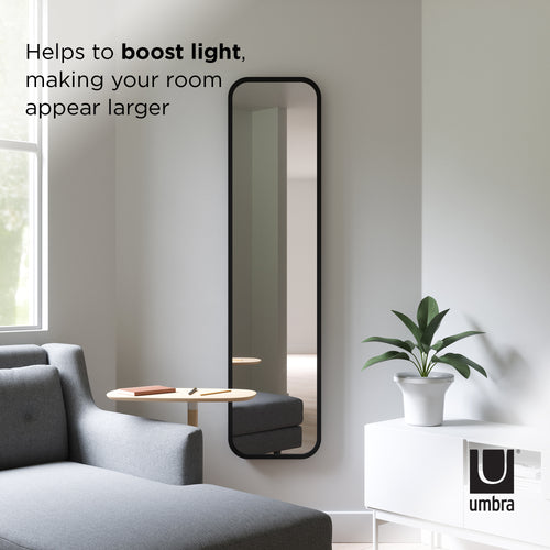 Umbra wandspiegel Hub - 157 x 37 x 5 cm - Zwart