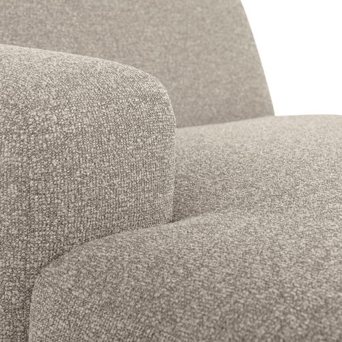 WOOOD chaise longue bank links Mojo Base - Bouclé - Beige - 74x112x162