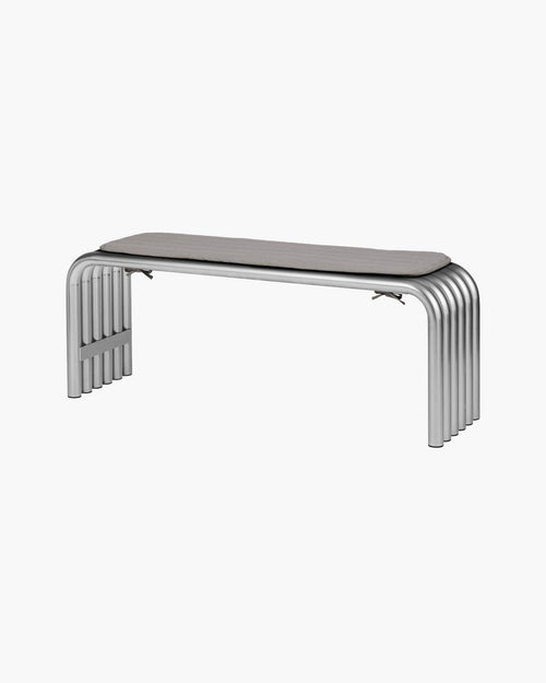 noo.ma Nokk Bench Cushion - waterdicht buitenkussen 98x29,5x1 cm light grey