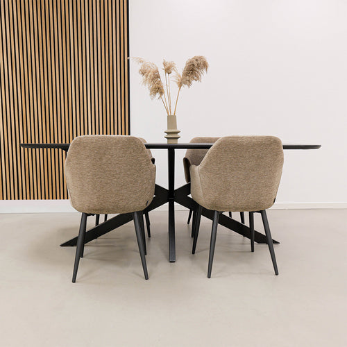 Kick eetkamerstoel Jodi - Groen