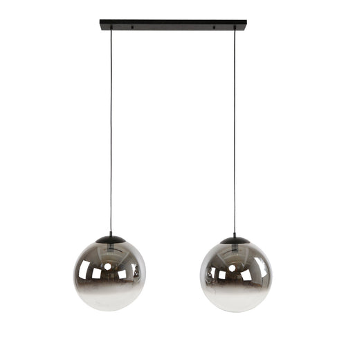 Giga Meubel Hanglamp Bubble Shaded XL - Zwart - 2-Lichts - 110x40x150cm - vtwonen shop