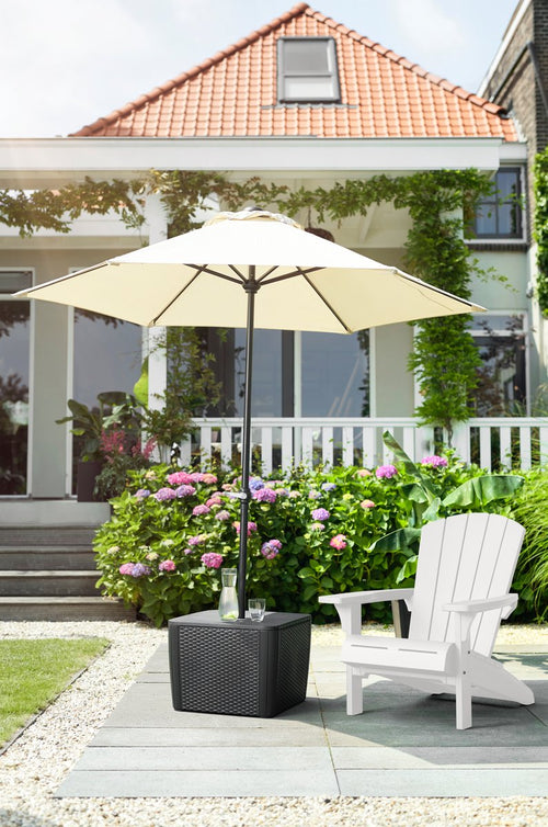 Keter Troy Adirondack Tuinstoel - 85x80x96,5cm - Wit