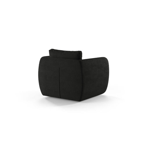 Cosmopolitan Design - Fauteuil Nimes boucle zwart - 87x95.5x80cm