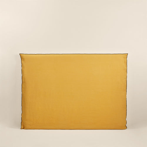 Madura Hoes voor hoofdbord Carlina oker en zwarte hommel 210x134 cm