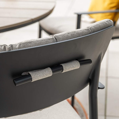 Garden Impressions tuinset Dane - Duuk - donker grijs - Ø120 cm - 5-delig