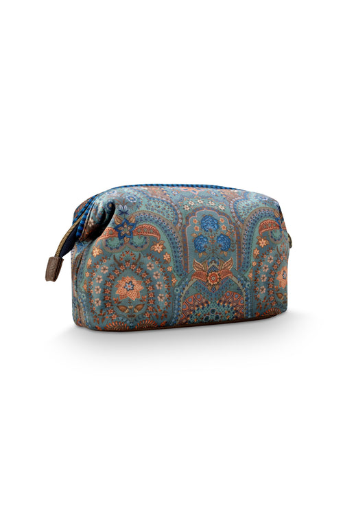 Pip Studio - Cooper Make-up Tasje Dames - Jabali - Blauw - 22.5x9.5x15cm - vtwonen shop
