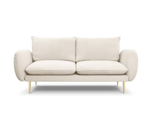 Cosmopolitan Design Bank Vienna 2-zits, boucle, beige - 92x160x95cm