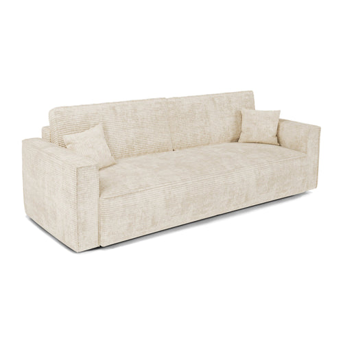 Premium Interiors - Slaapbank met opbergruimte  - corduroy beige 254cm