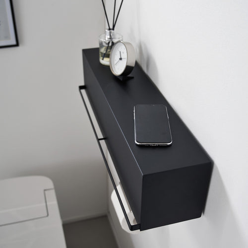 Yamazaki Tower Opbergvak wandmontage - Zwart - vtwonen shop