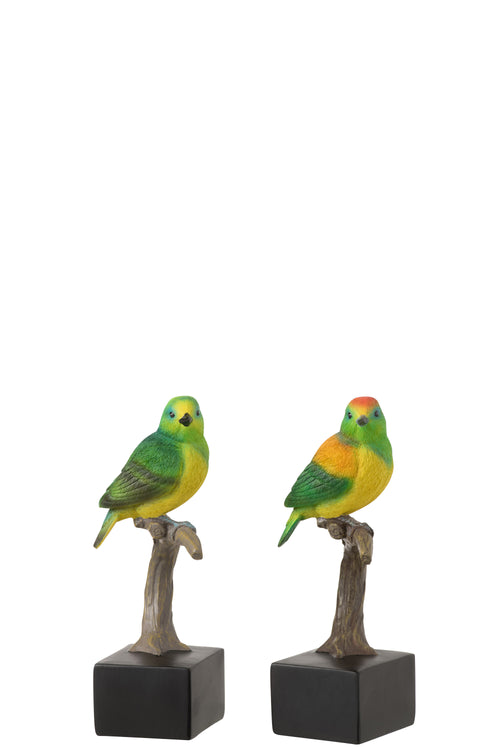 J-Line figuur Mus Op Voet - polyresin - mix - 2 stuks - vtwonen shop