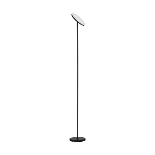 Nova Luce SINKRO Uplighter vloerlamp zandkleurig zwart, aanraakgevoelige dimbare LED-lamp, 30W, 2270lm, 3000K