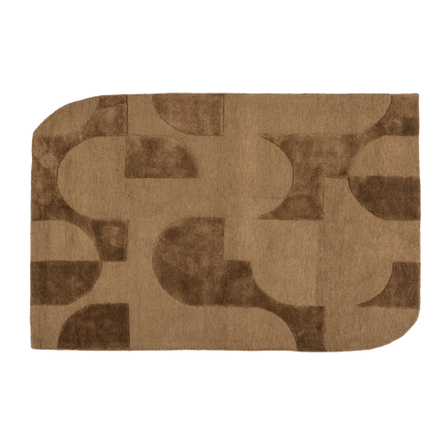 WOOOD vloerkleed Livo - Wol/Katoen - Grijs - 170x240