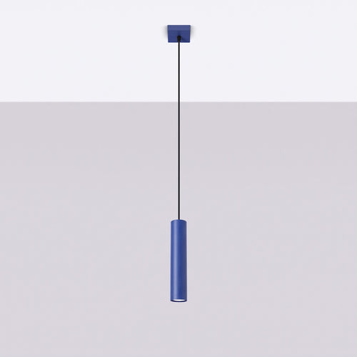 Sollux Lighting Hanglamp LAGOS 1 ultramarijn - 8x8x100cm