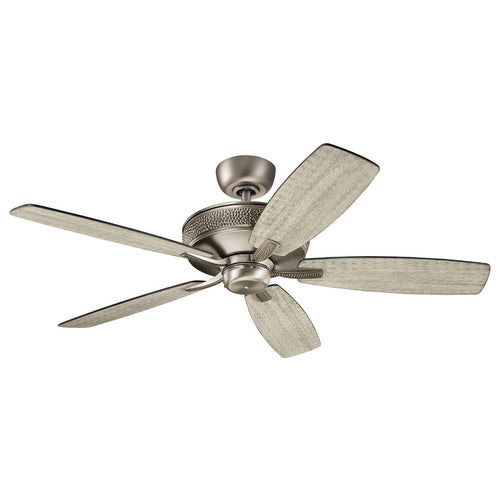 132 cm Deckenventilator, brüniertes antikes Zinn, Fernbedienung