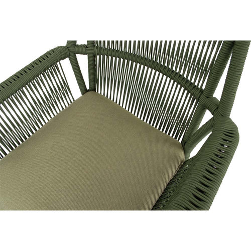 Lesli Living bistrostoel Silas - groen - 64x69x92cm - set van 4