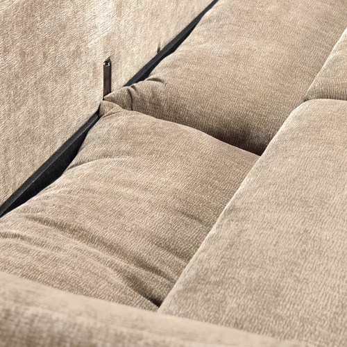 WOOOD 3-zits slaapbank Jonne - Chennile - Naturel - 92x233x105 - vtwonen shop