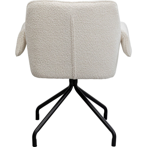 Kare Design Draaistoel met armleuningen Bess creme - vtwonen shop