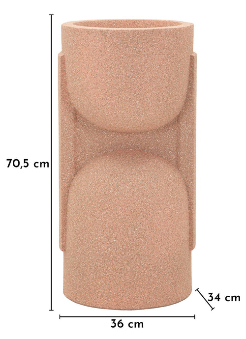 Mauro Ferretti buitenvaas - 36x34x70,5 cm - roze