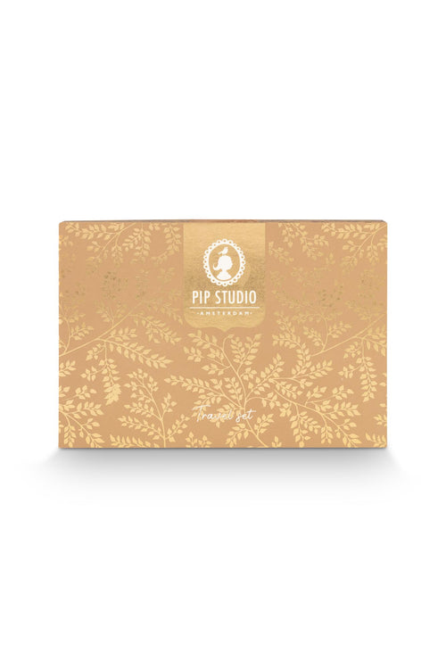 Pip Studio Reisset Flora Bangalore Mini Dames - Zand - 10x7,5 cm / 4,5x10 cm