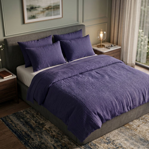 Ten Cate dekbedovertrek - mousseline - 240x200/220 - marine