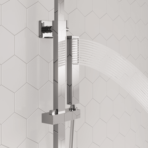 LOMAZOO regendouche Sterling - met thermostaatkraan - chroom