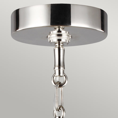Harper Feiss 1 hanglamp gepolijst nikkel