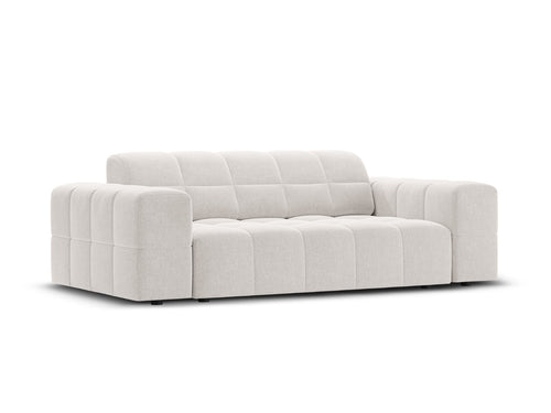 Cosmopolitan Design Bank Chicago 2-zits, chenille lichtgrijs - 102x178x78cm