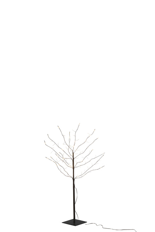 J-Line decoratie boom Kaal - metaal - zwart - LED lichtjes - vtwonen shop
