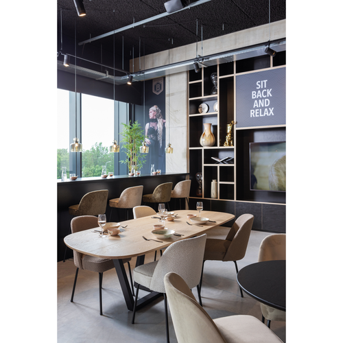 WOOOD tafelpoot Tablo - Metaal - Zwart - 73x147x71 - vtwonen shop