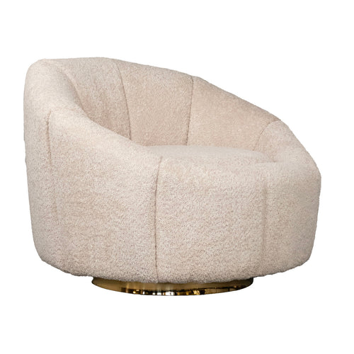 Giga Meubel Fauteuil Florine - Bouclé - Beige