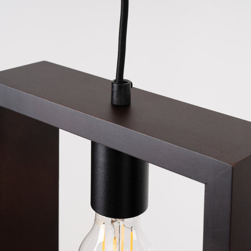 Sollux Lighting Hanglamp ARIES wengé - 24x8x133cm