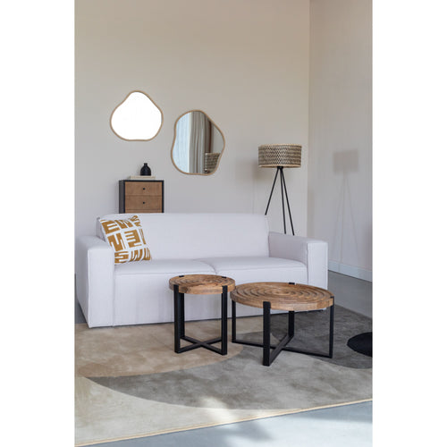 Housecraft Living Buz Bijzettafel Rond 40 cm Mangohout - Bruin - vtwonen shop