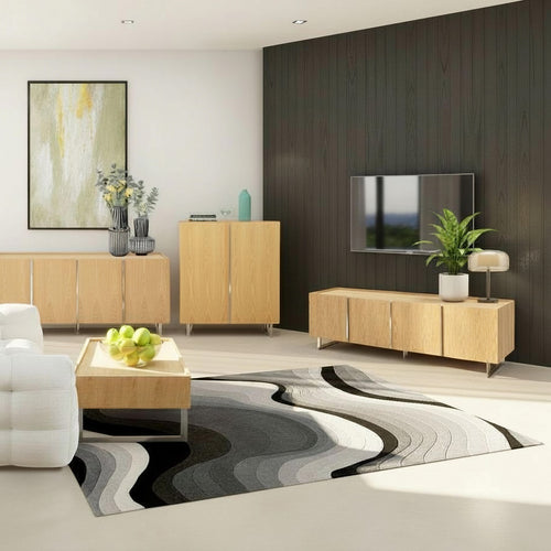 Kare Design Vloerkleed Aura 240x170cm grijs