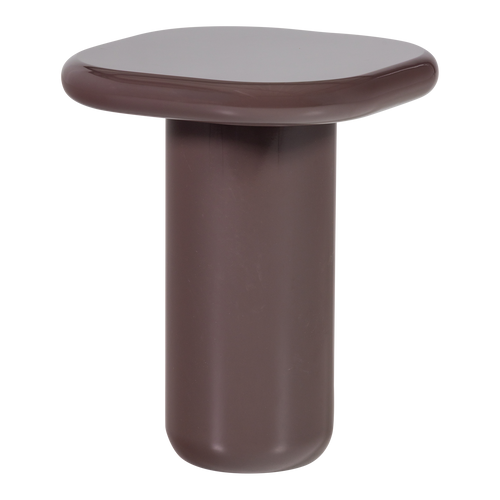 WOOOD bijzettafel Zava - Hout - Hoogglans Donkerbruin - 61x50x50