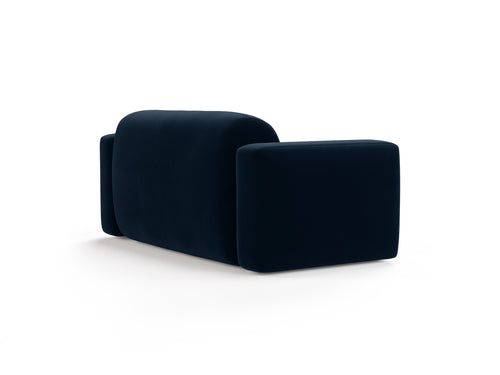 Cosmopolitan Design Modulaire bank Strino 2-zits, flueel koningsblauw - 98x180x78cm