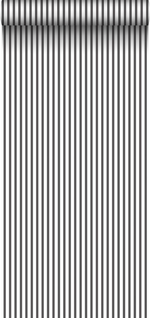 Sanders & Sanders behang strepen zwart en wit - 53 cm x 10 m - 640419 - vtwonen shop