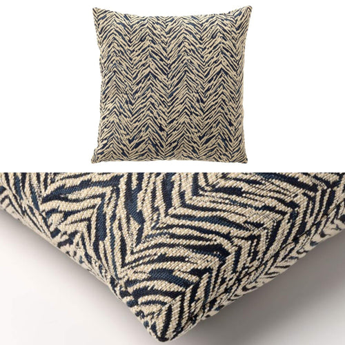 KUSSENSET - 3-delig - Lake Breeze - 45x45 cm, 30x50 cm - inclusief binnenkussens - blauw, beige
