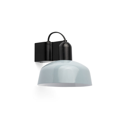 Faro Tatawin Koepelwandlamp Zwart, Glanzend Grijsblauw 1x E27