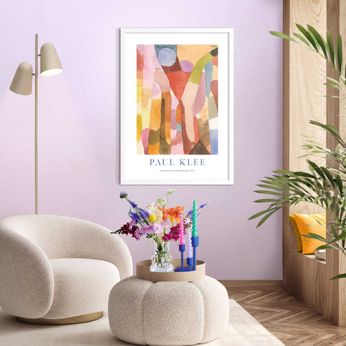 Reinders Paul Klee Movement of Vaulted Chambers schilderij -  meerkleurig/multi color - woonkamer - 70x50cm