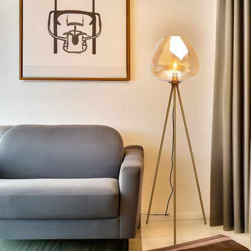 Kare Design Vloerlamp Sphere 146cm amber