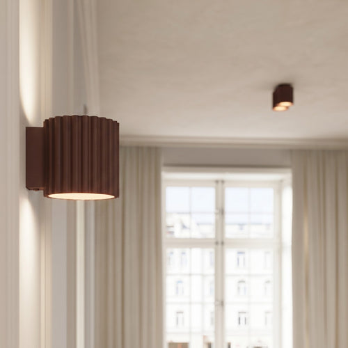 Sollux Lighting Plafondlamp AURA 1 bruin GU10 - 10x10x10cm