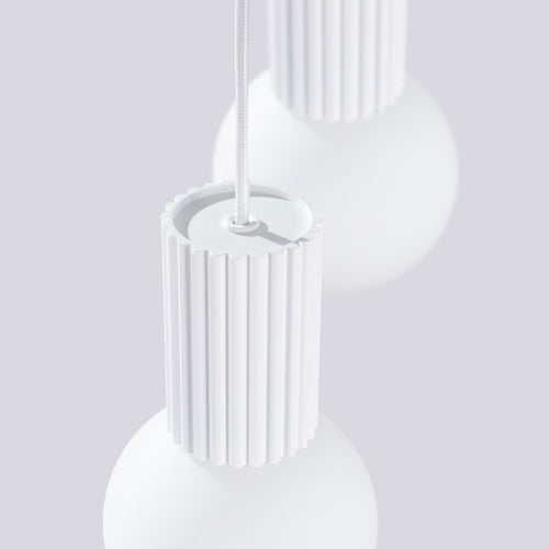 Sollux Lighting Hanglamp HALO 2P wit - 15x15x120cm